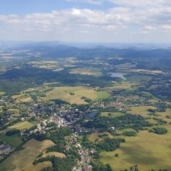Verortung via Georeferenzierung der Kamera: Aufgenommen in der Nähe von Okres Děčín, Tschechien in 1400 Meter